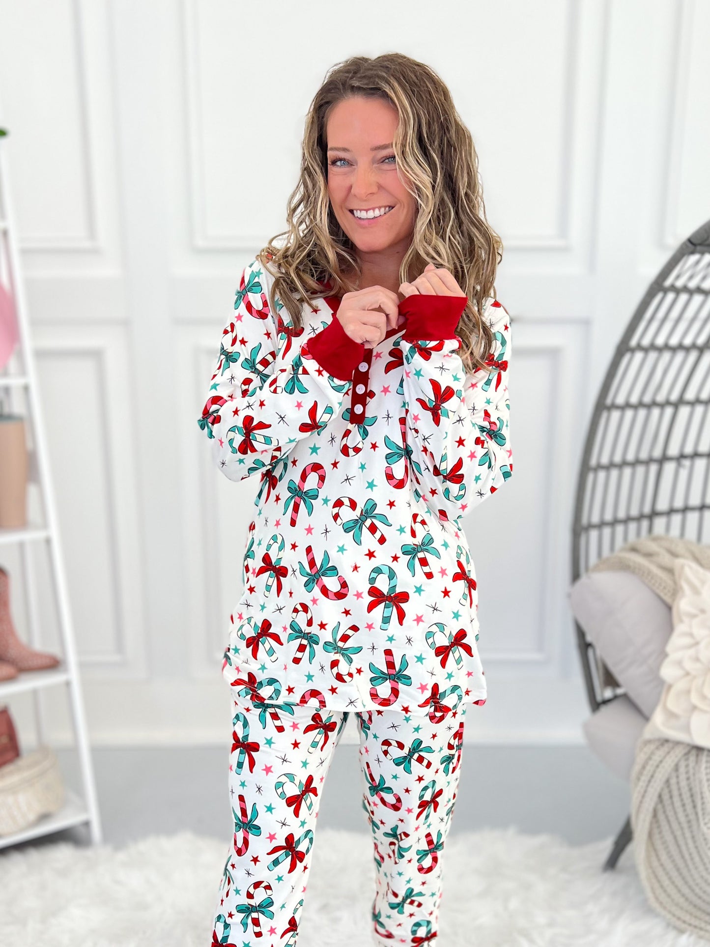 Crazy Soft Pajama Jogger Set - Candy Bow