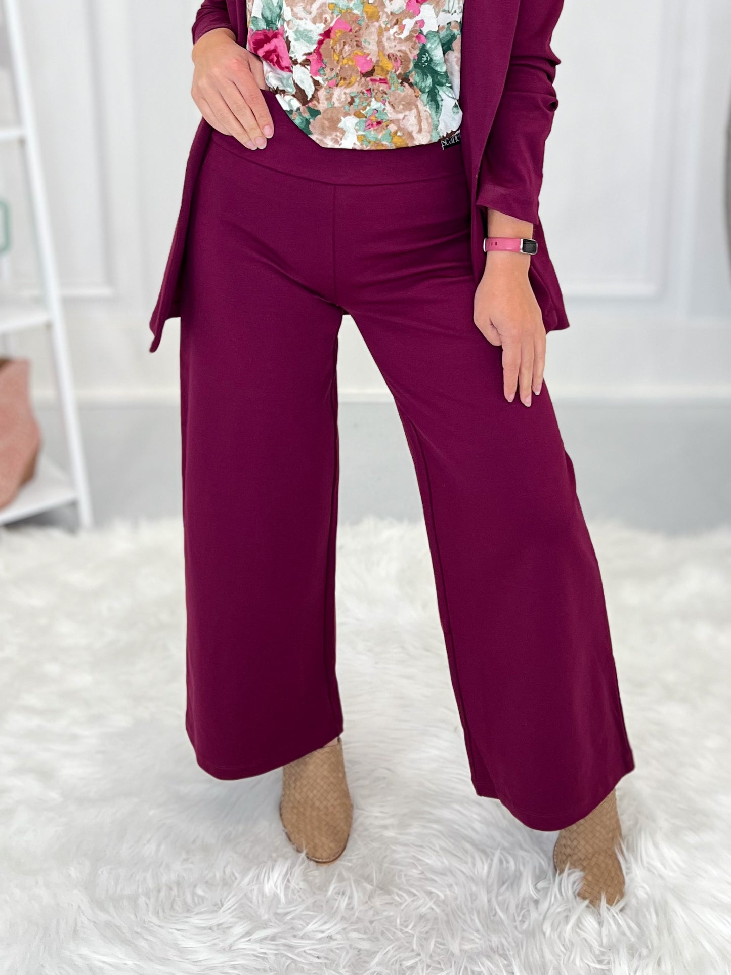 Want To Be The Best Magic Pants - Cropped Wide Leg