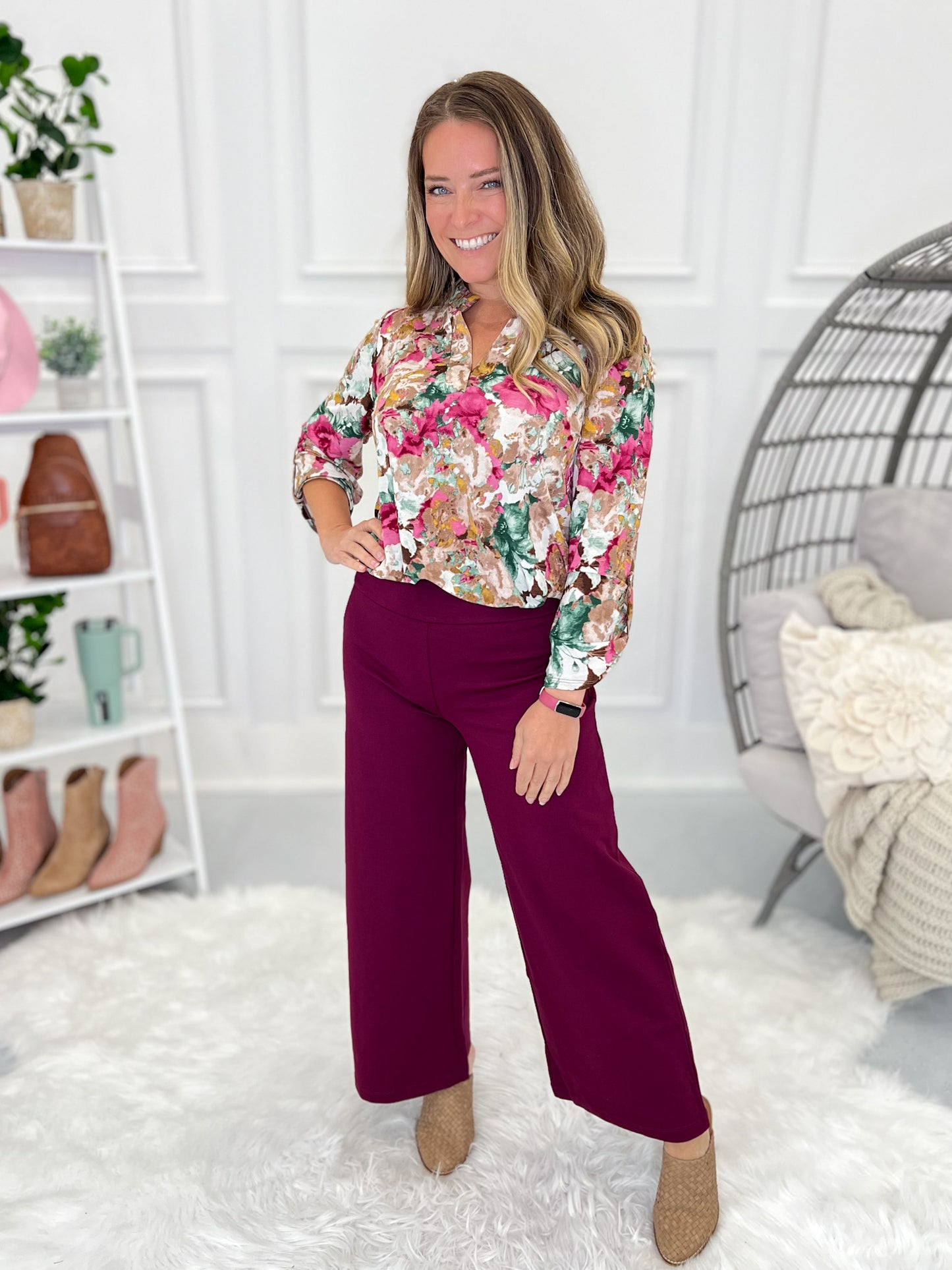 Want To Be The Best Magic Pants - Cropped Wide Leg