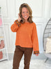 Sunshine Delight Knit Top - Burnt Orange