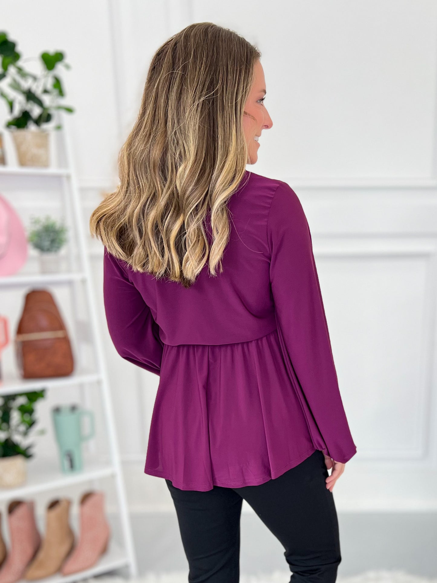 Elegant Evening Surplice Top