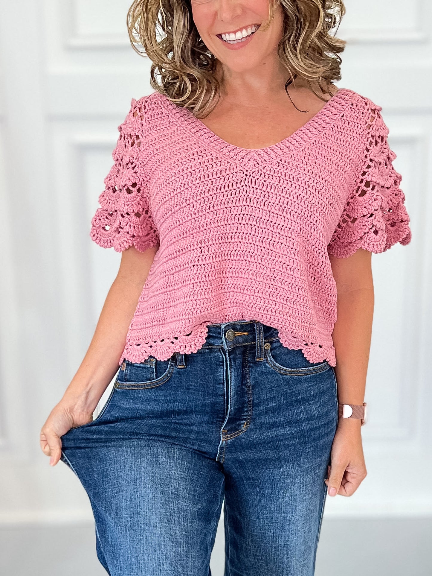 Well Played - Judy Blue Tummy Control Ankle Wide Leg Jean