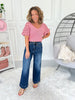 Well Played - Judy Blue Tummy Control Ankle Wide Leg Jean