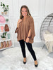 High Style Split Neck Poncho Blouse