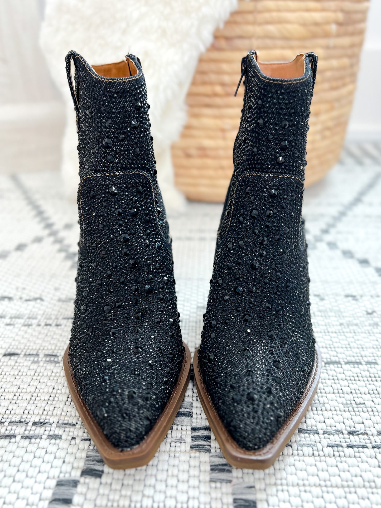 Very G Kady Denim Boot - Black