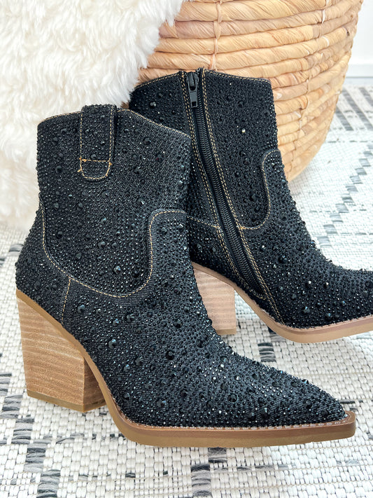 Very G Kady Denim Boot - Black