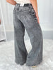 Smoke Show - Judy Blue Grey Palazzo Jean