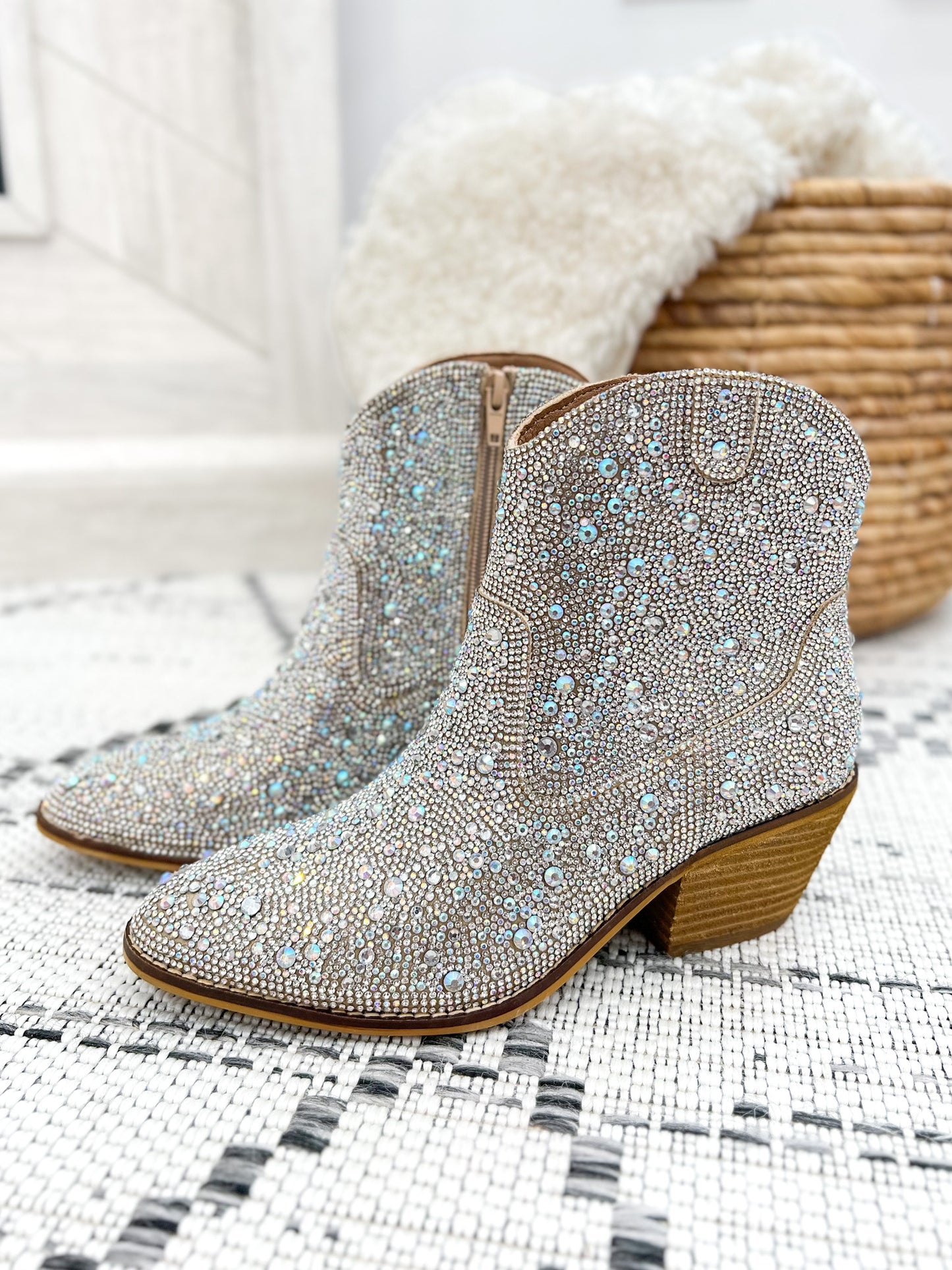 Corky's Shine Bright Boot - Clear Rhinestones