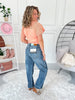 Short Trip - Judy Blue PETITE Rigid Magic Weathered Indigo Arc Jean