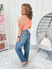 Short Trip - Judy Blue PETITE Rigid Magic Weathered Indigo Arc Jean