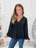 Elegant Evening Surplice Top