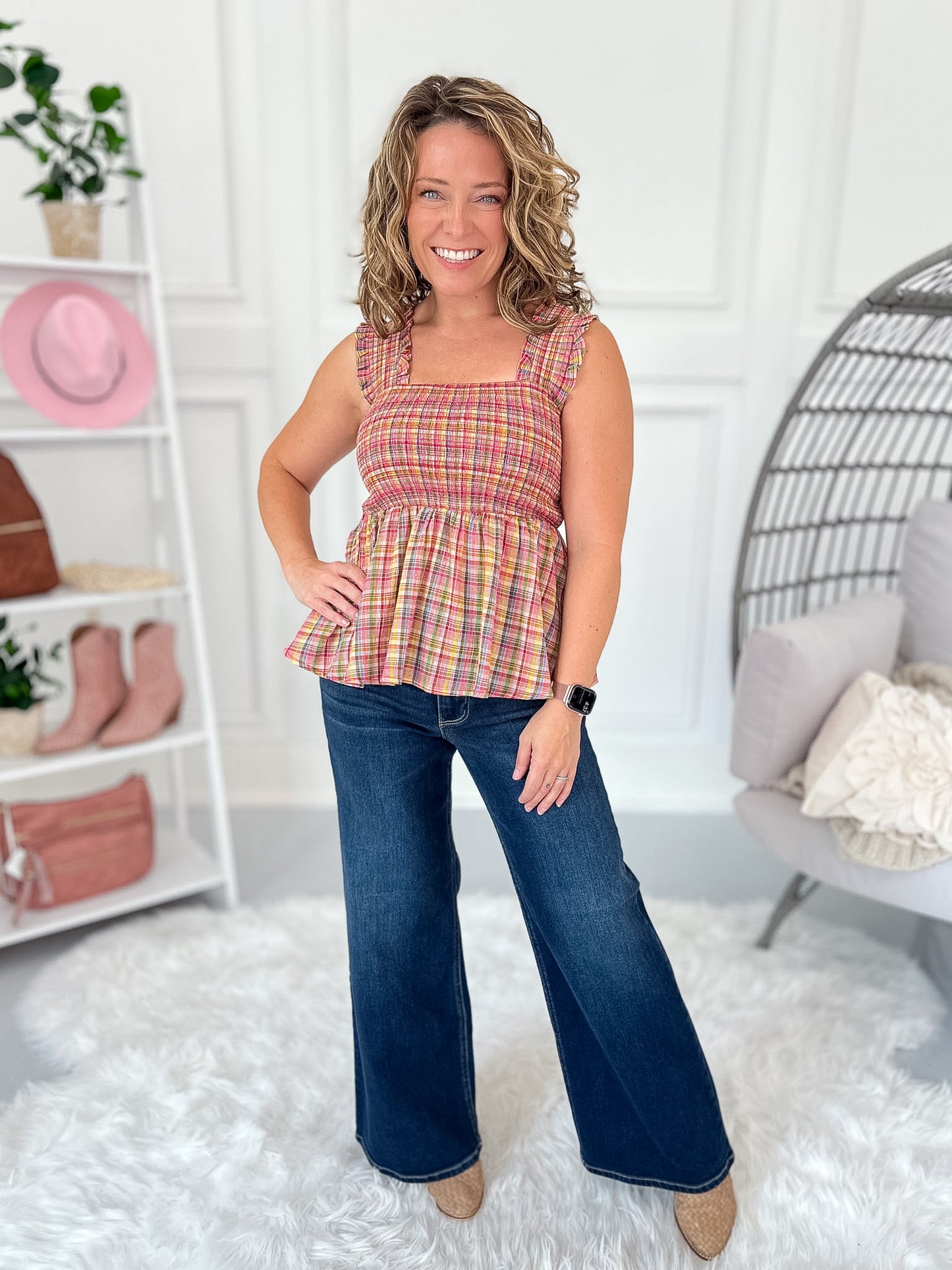 The Socialite - Judy Blue PETITE Luxe Retro Wide Leg Jean
