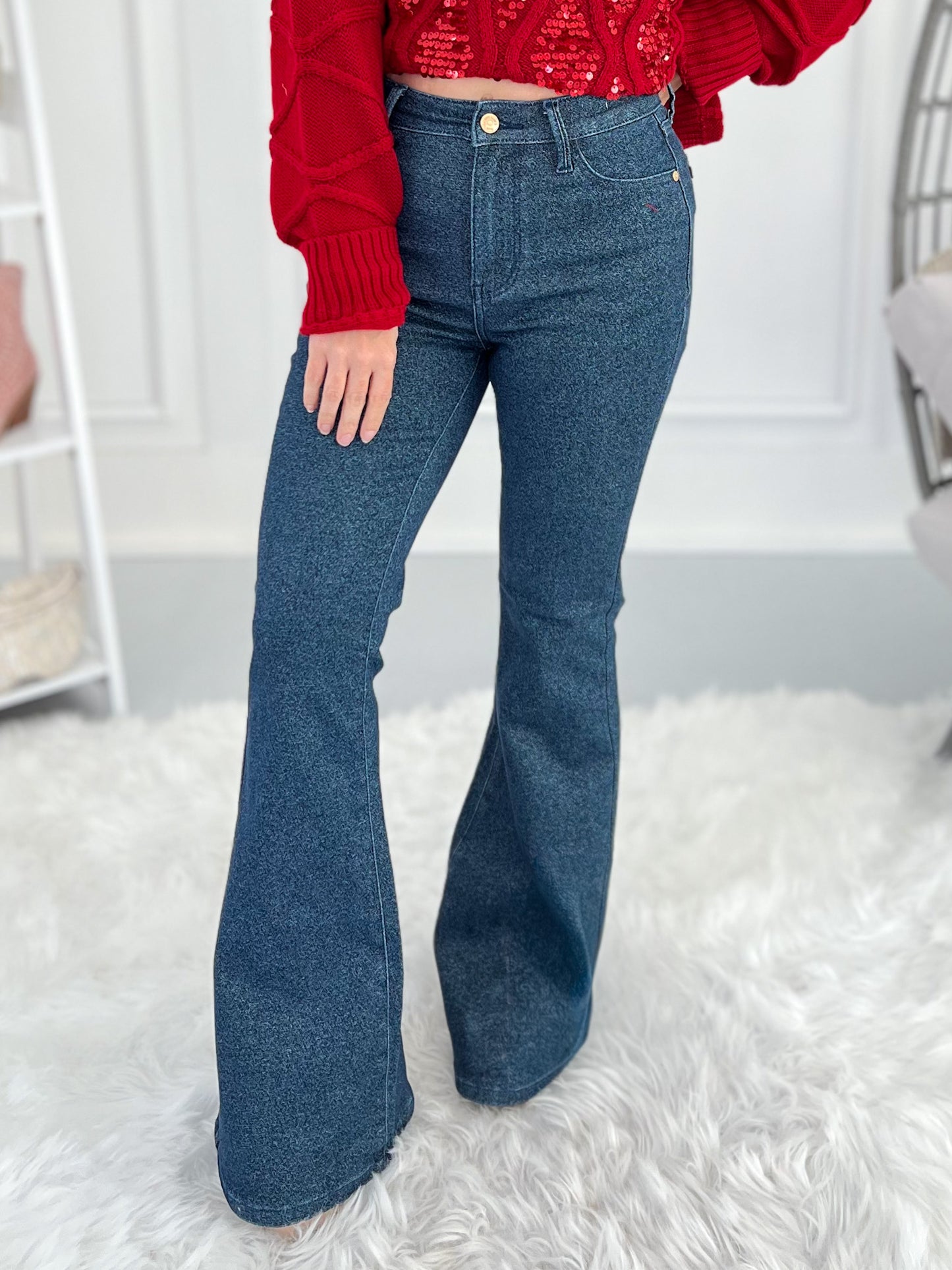 Dancing Queen - Judy Blue Sparkle Flare Jean