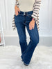 Feeling Cute - Judy Blue Vintage Frayed Hem Bootcut Jeans