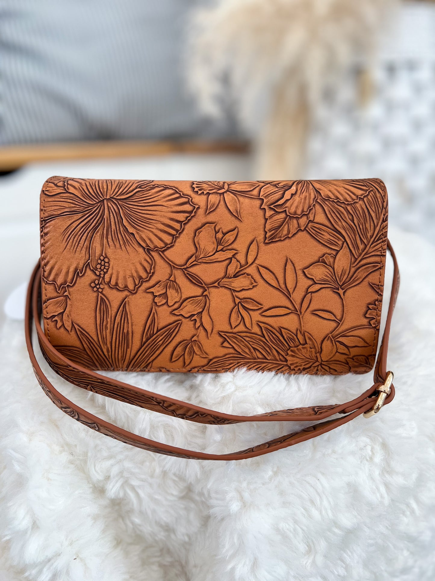 RFID Floral Touch Screen Handbag