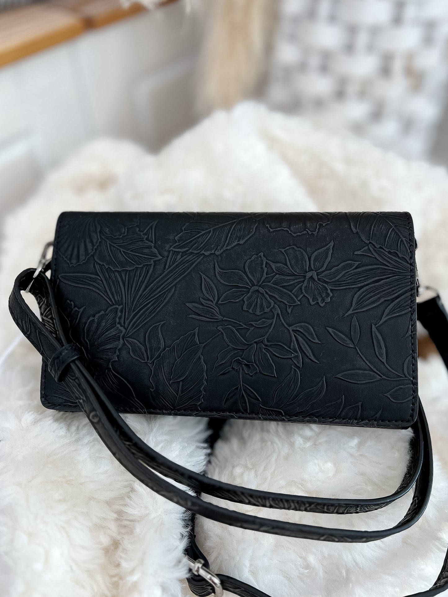 RFID Floral Touch Screen Handbag