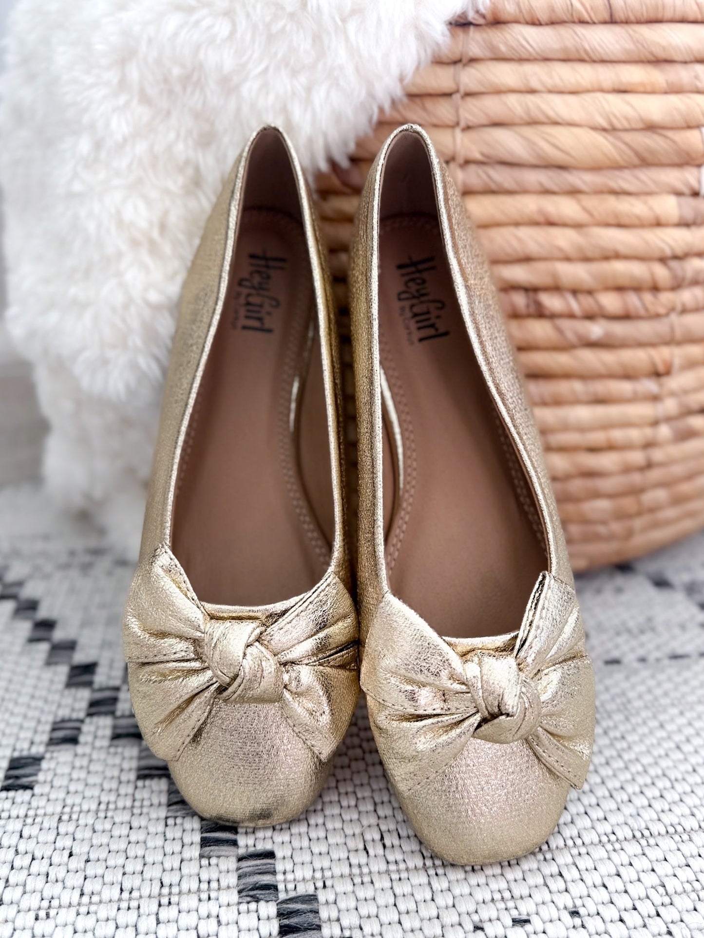 Corky's Sugar Rush Flat - Gold Crinkle Metallic