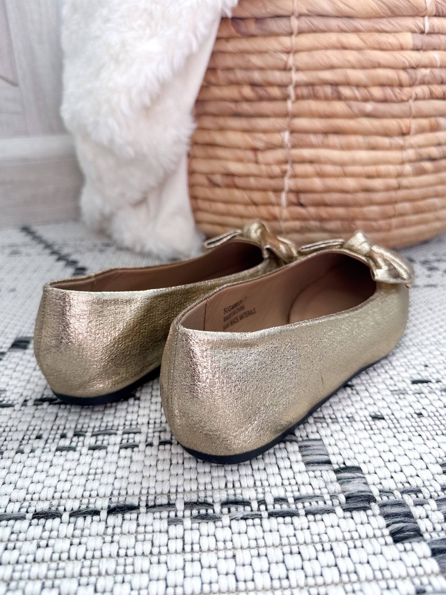 Corky's Sugar Rush Flat - Gold Crinkle Metallic