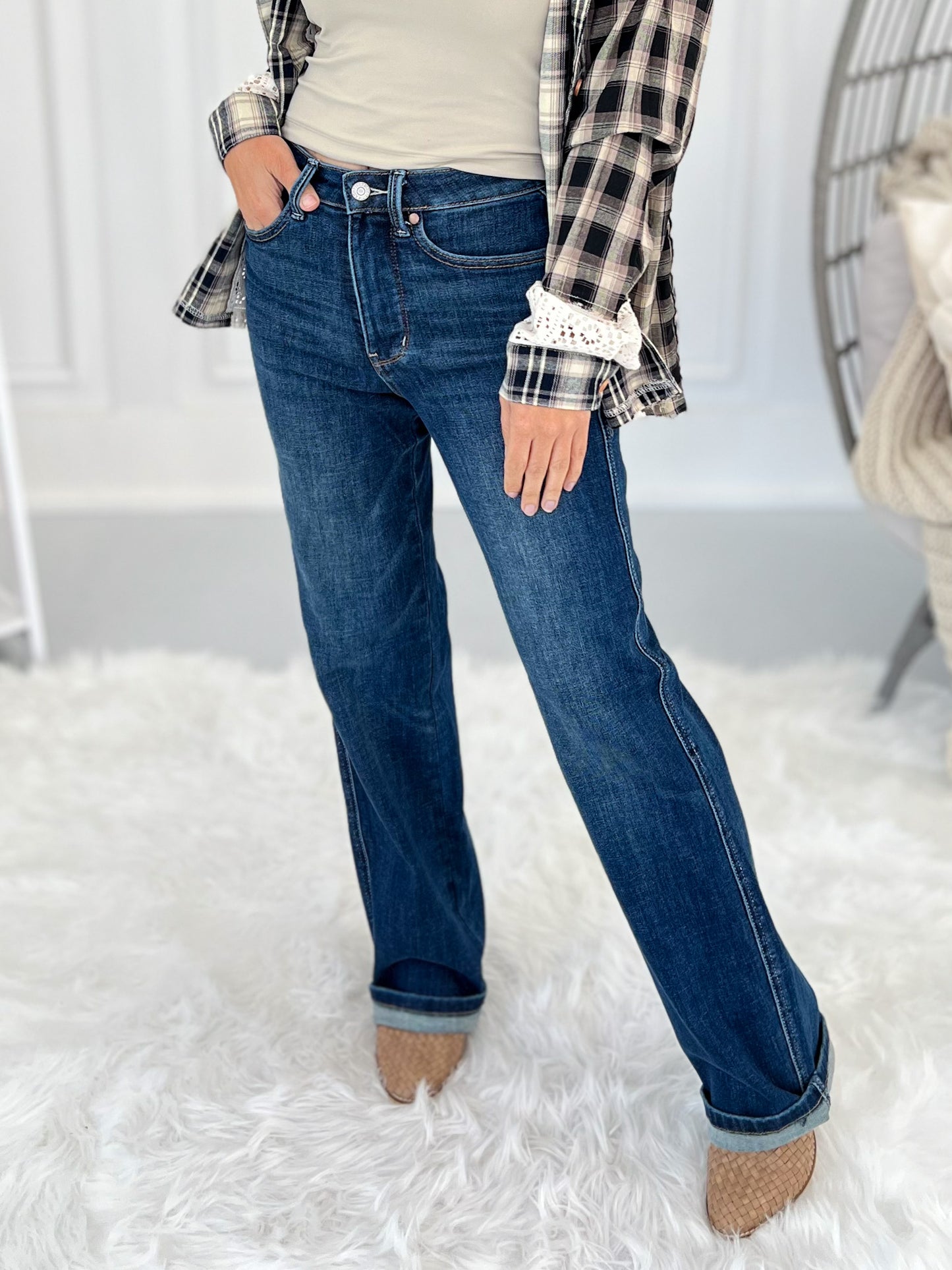 Straight A's - Judy Blue Tummy Control Straight Leg Jeans