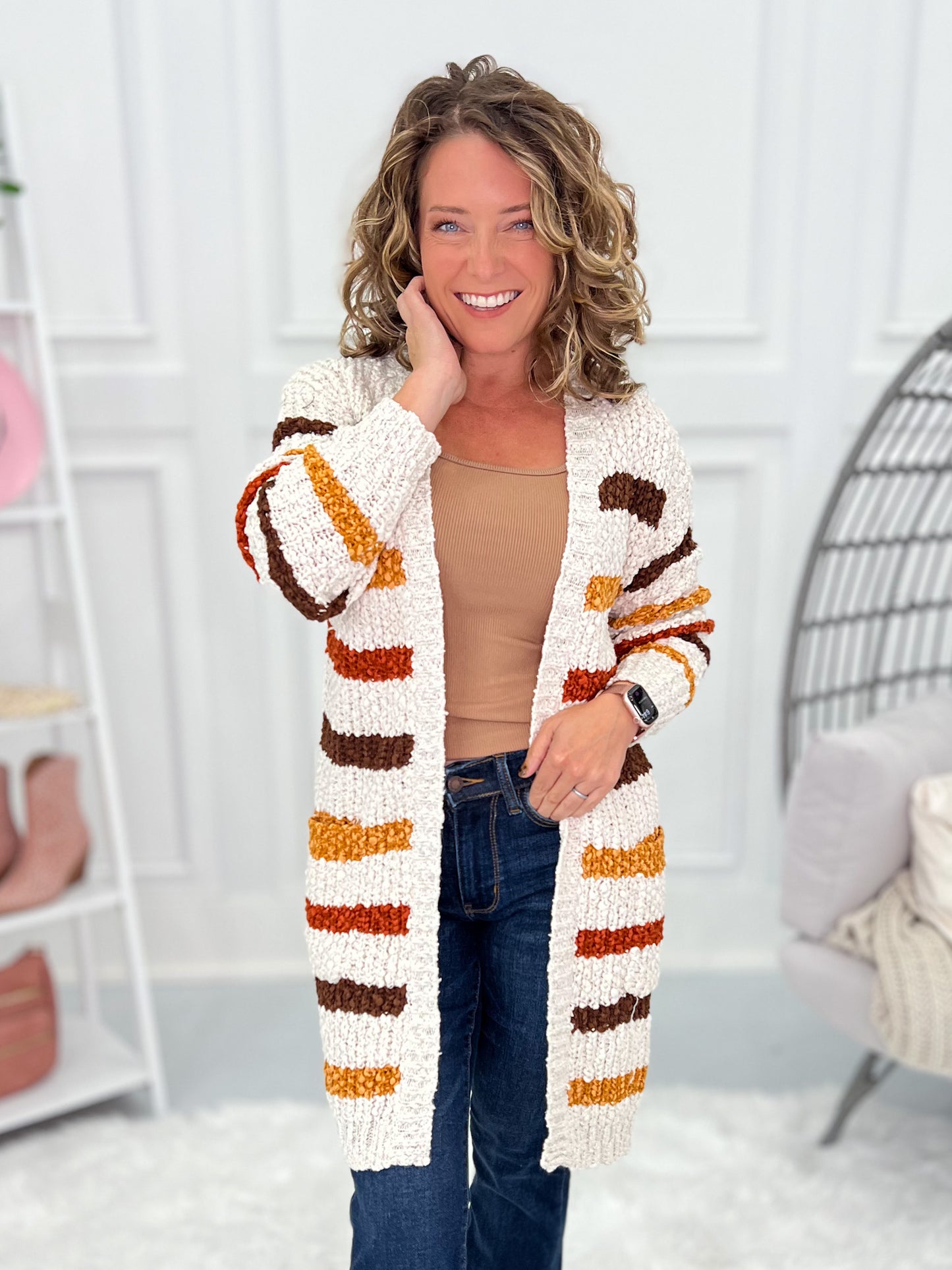 Gathered Together Knit Cardigan