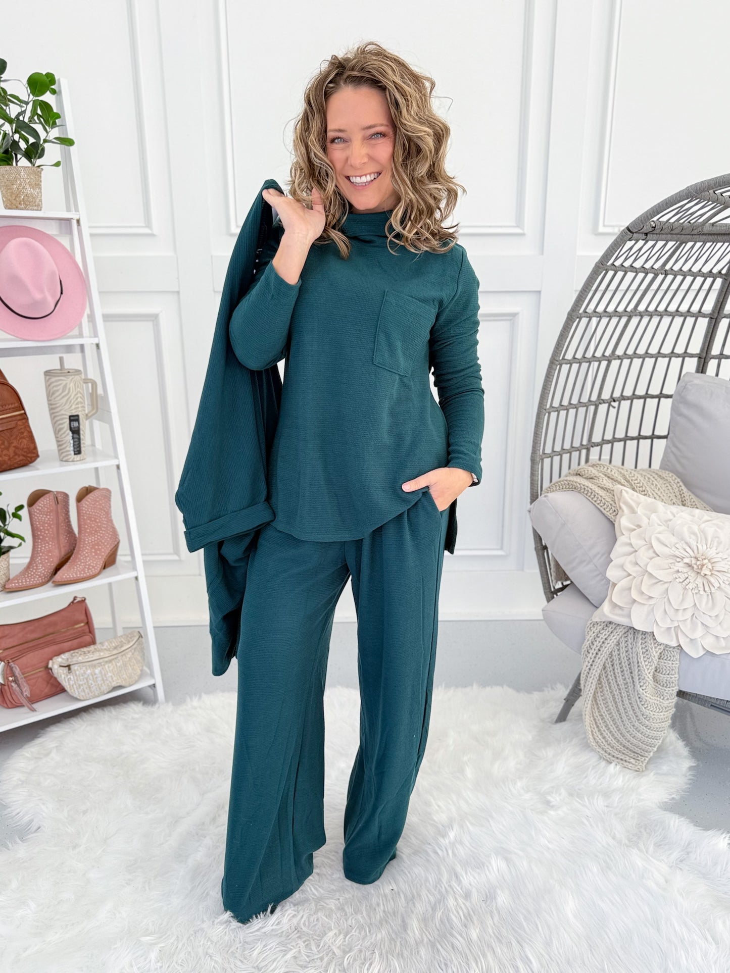 Quiet Time Top - Includes Matching Cardi & Pants FREE! - Final Sale