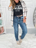 Life Of The Party - Judy Blue Bleach Splash Boyfriend Jeans