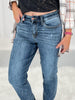 Life Of The Party - Judy Blue Bleach Splash Boyfriend Jeans