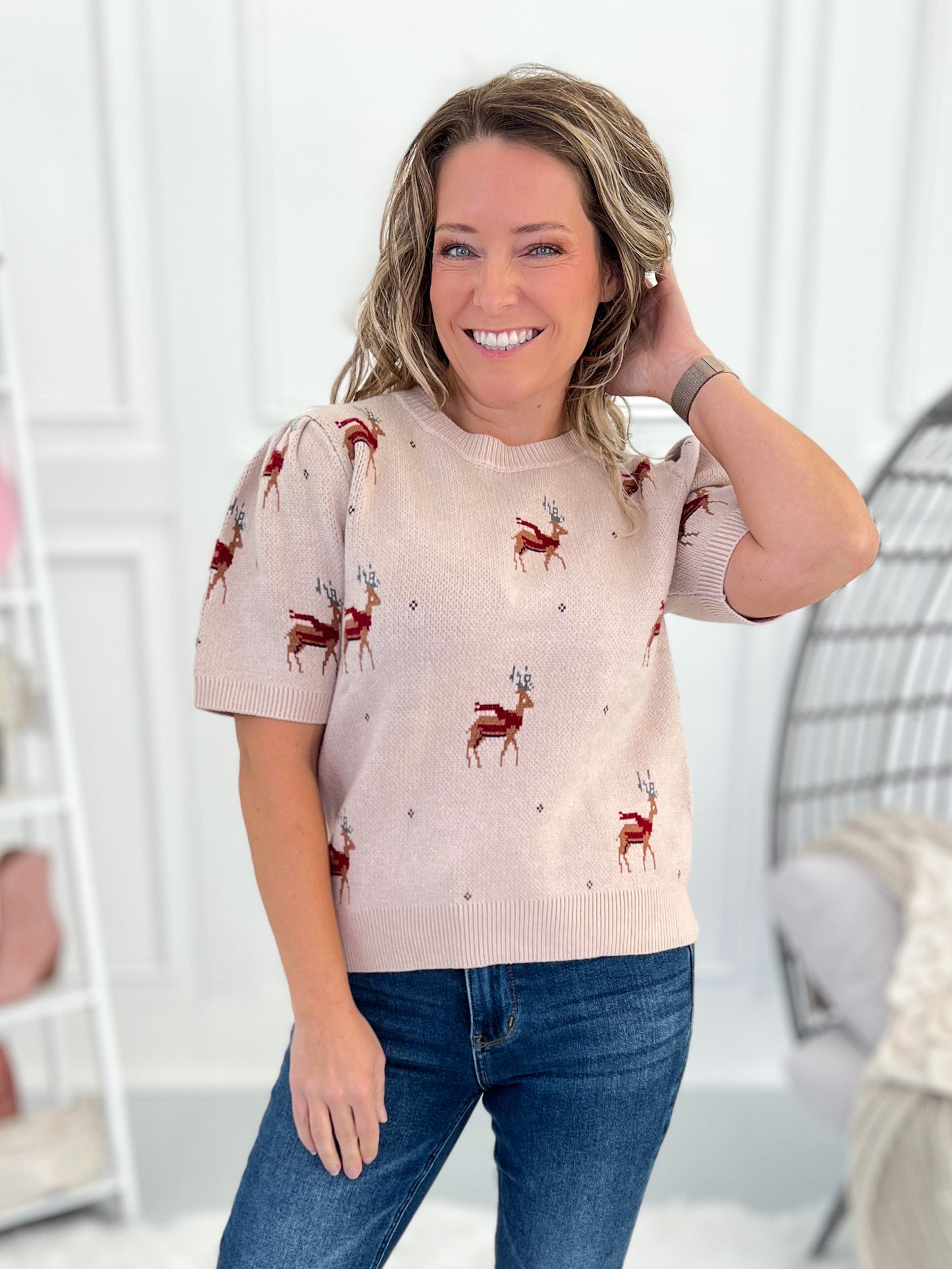 Dancer And Prancer Sweater