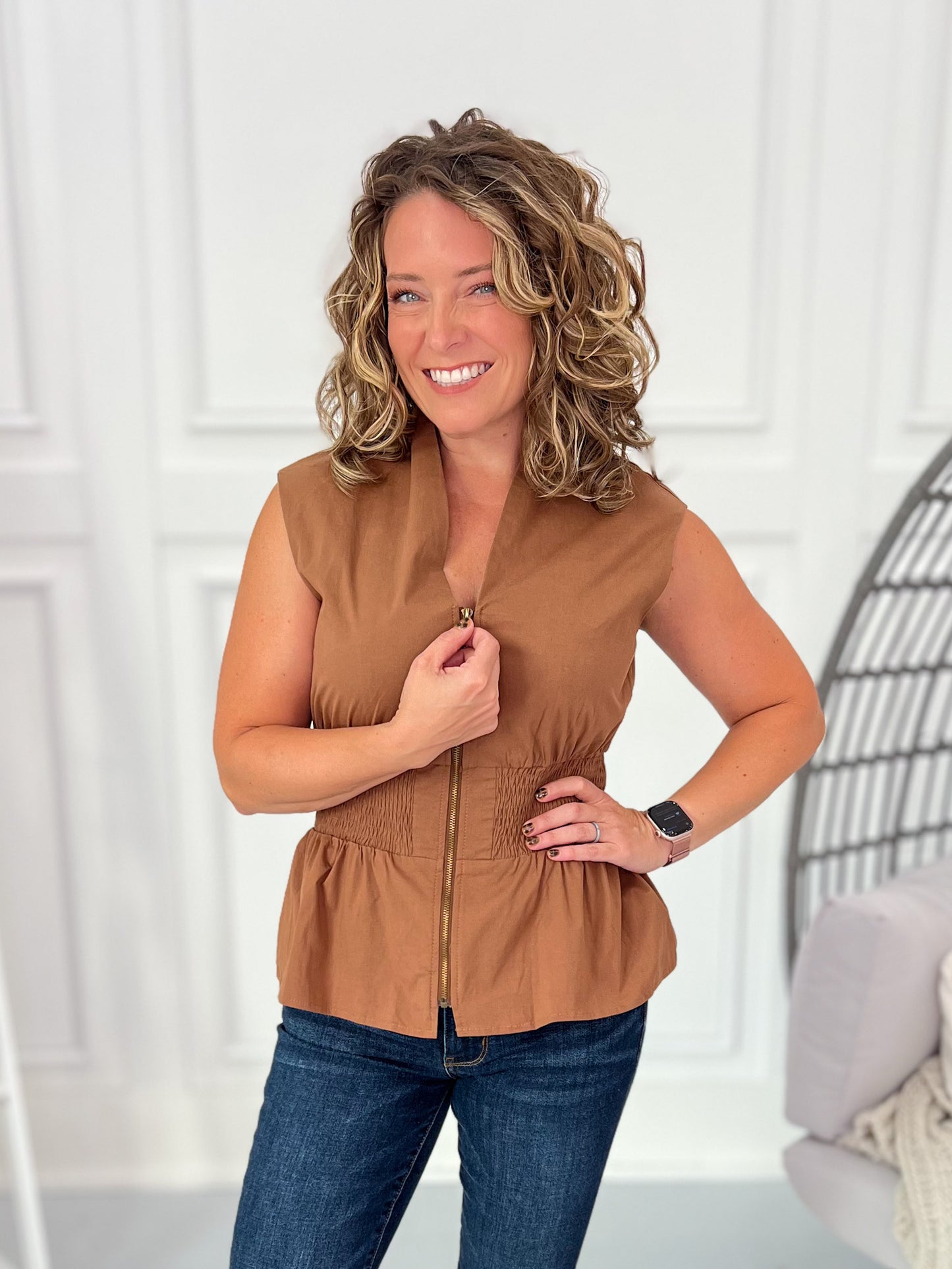 Just The Thing Zip-up Top