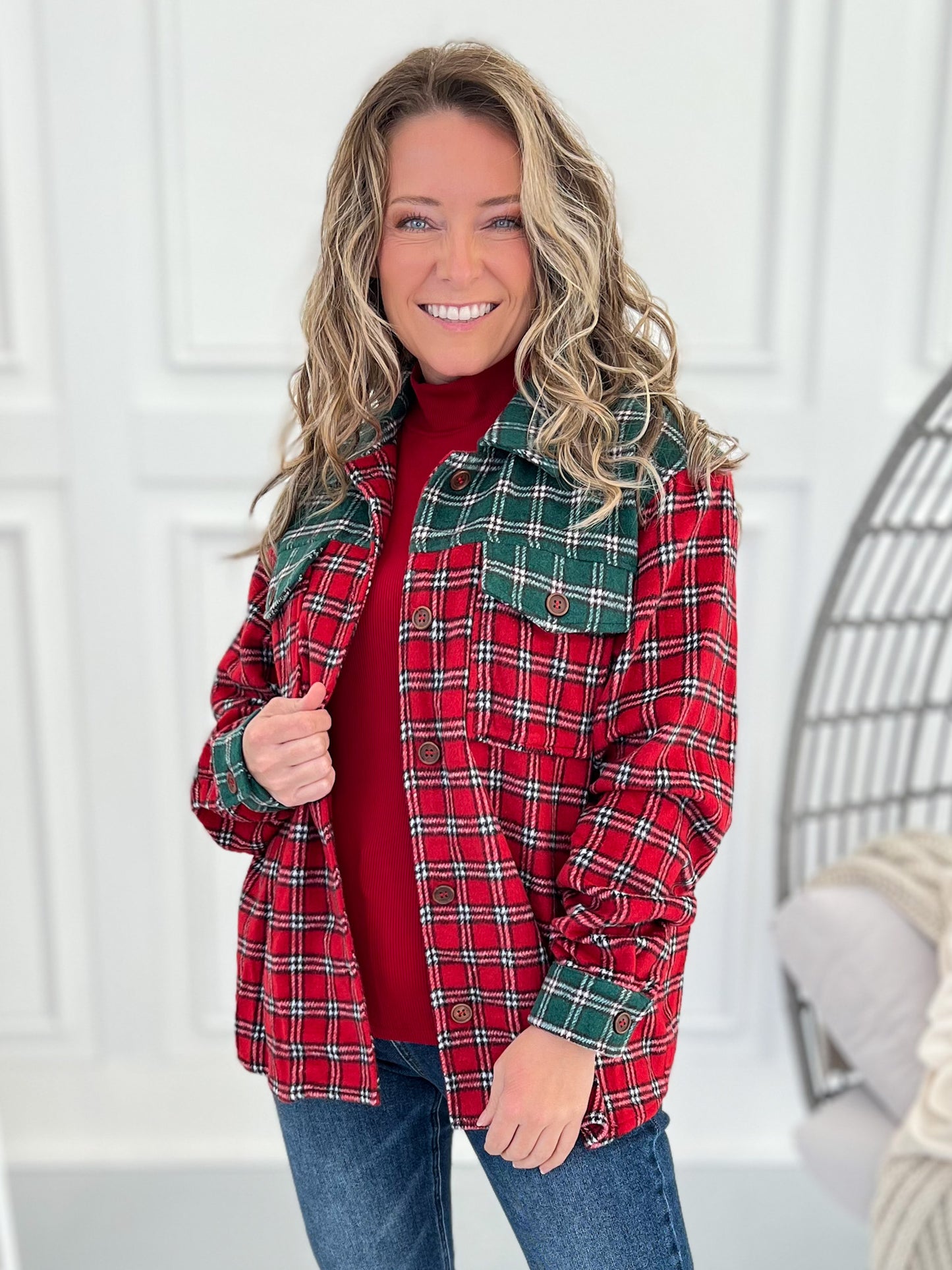 Warm Wishes Button Up Top