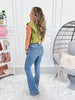 Perfect Form - Judy Blue Trouser Hem Flare Jean