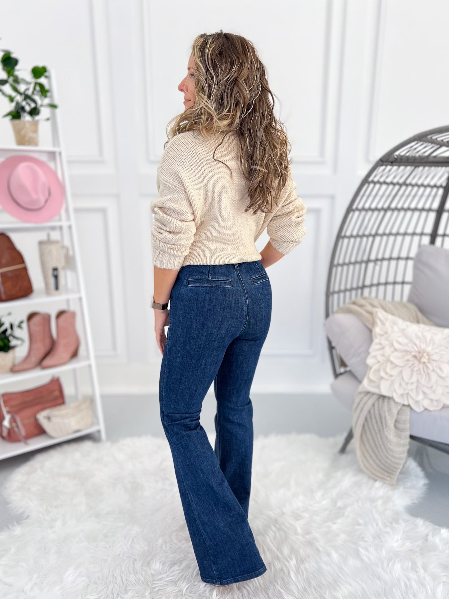 Uptown Funk - Judy Blue Patch Pocket Flare Jean