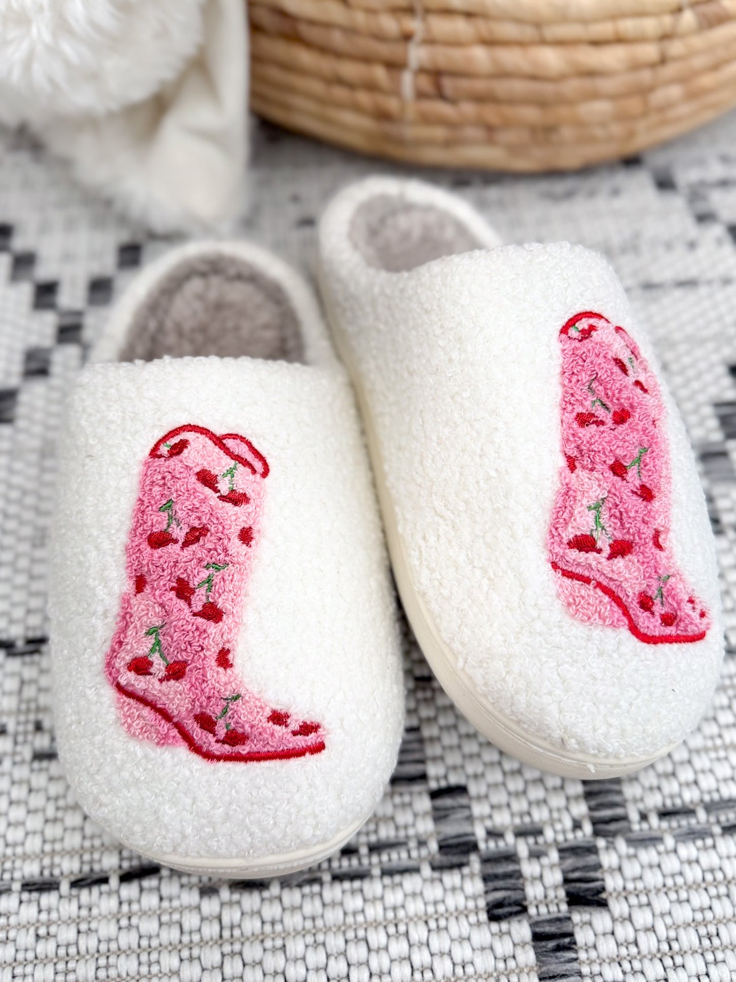 Cherry Cowgirl Slippers