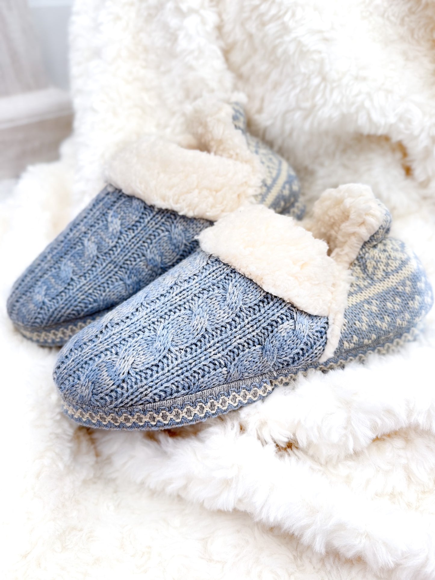 Muk Luks Magdalena Slipper - Light Blue