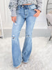 Made You Look - Judy Blue Shield Pocket Flare Jeans
