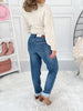 Soft Launch - Judy Blue Knit Indigo Boyfriend Jean