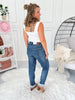 Soft Launch - Judy Blue Knit Indigo Boyfriend Jean