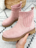 Corky's Keep Me Warm Boot - Blush Faux Suede