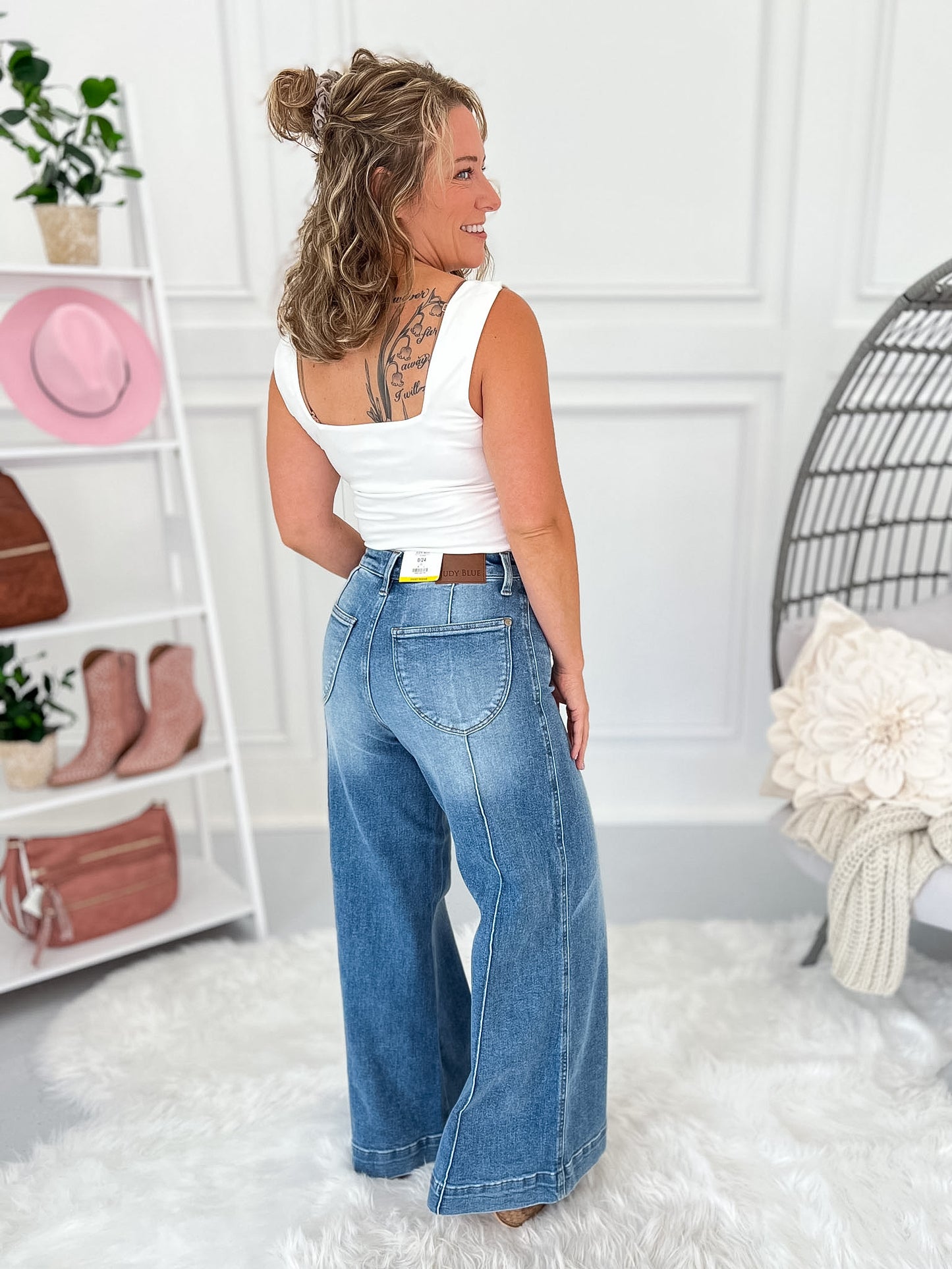 House Of Blues - Multi Inseam Judy Blue Palazzo Jean