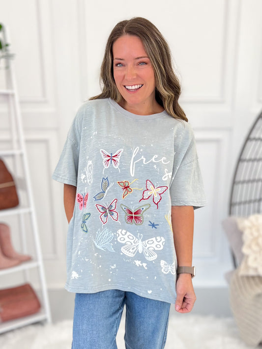 Free Soul Embroidered Top