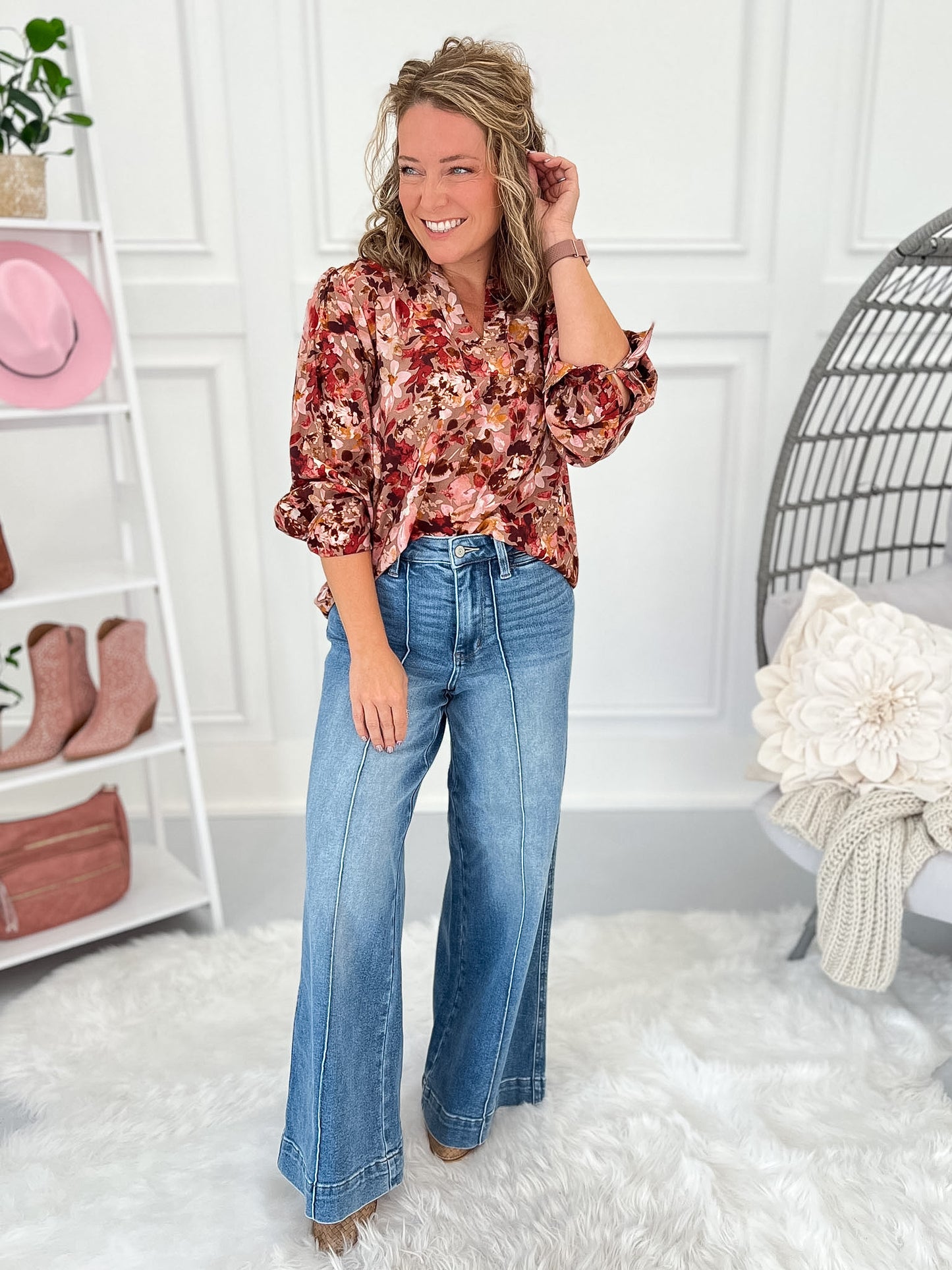 House Of Blues - Multi Inseam Judy Blue Palazzo Jean