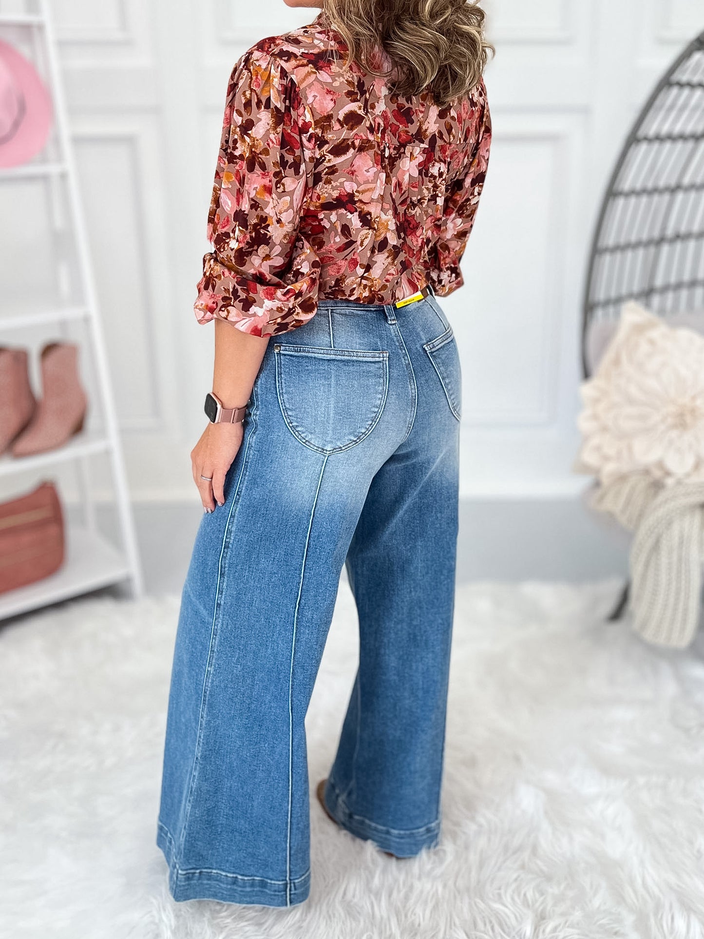 House Of Blues - Multi Inseam Judy Blue Palazzo Jean