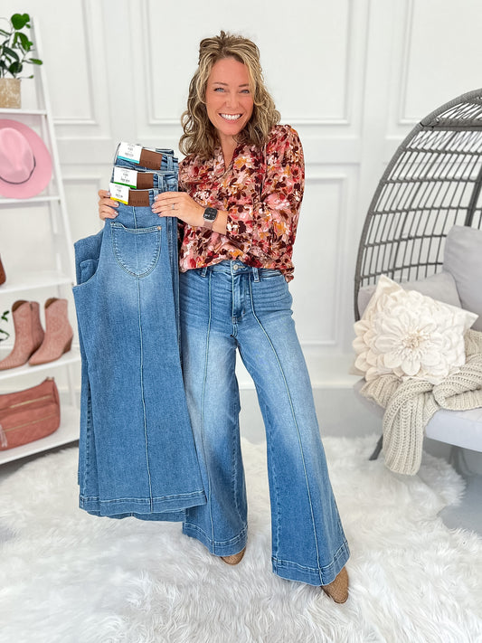 House Of Blues - Multi Inseam Judy Blue Palazzo Jean