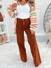 Judy Blue - Pumpkin Spice Dyed Retro Wide Leg Jeans