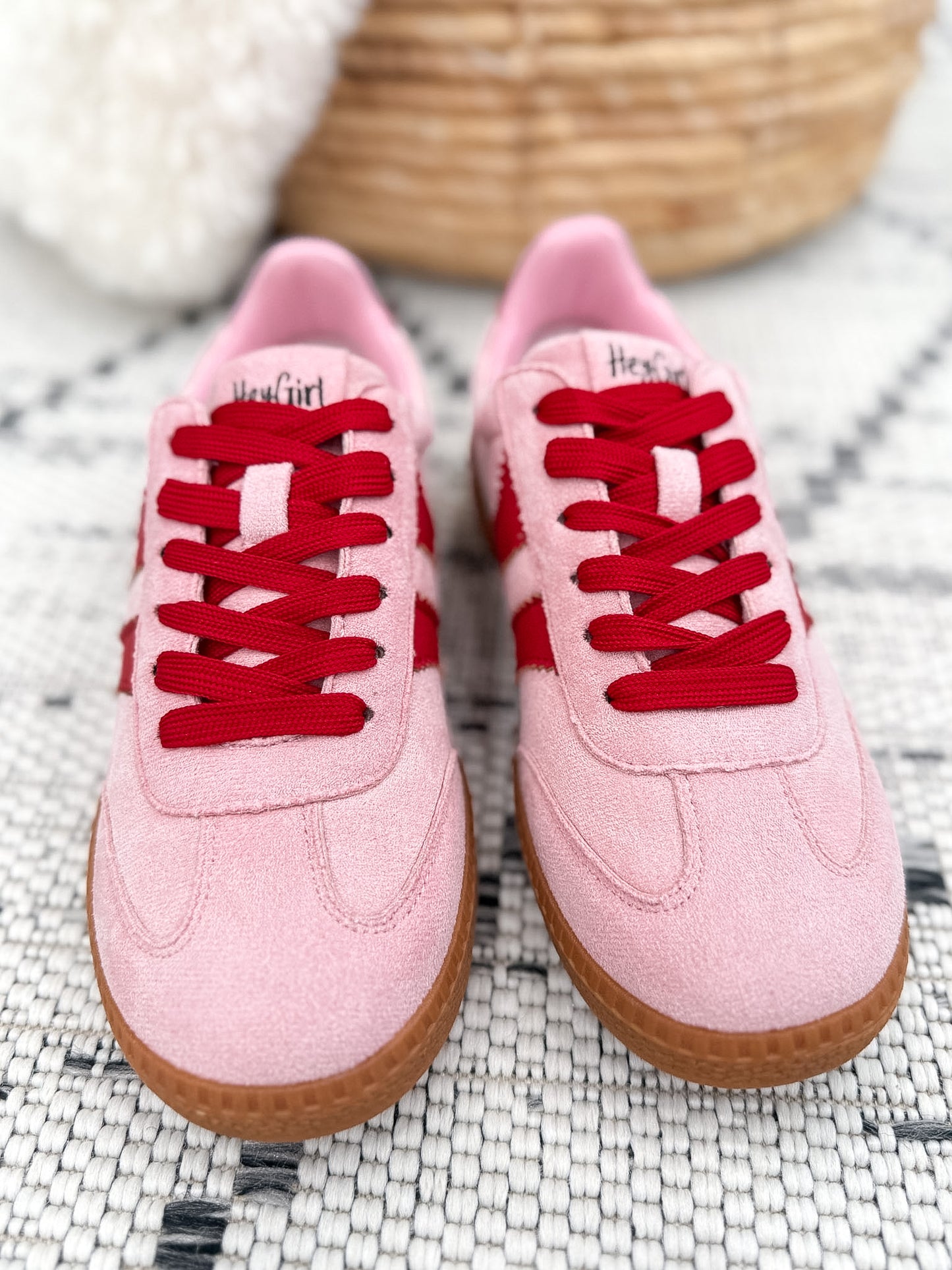 Corky's Heads Up Sneaker - Pink Red Combo