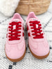 Corky's Heads Up Sneaker - Pink Red Combo