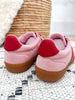 Corky's Heads Up Sneaker - Pink Red Combo
