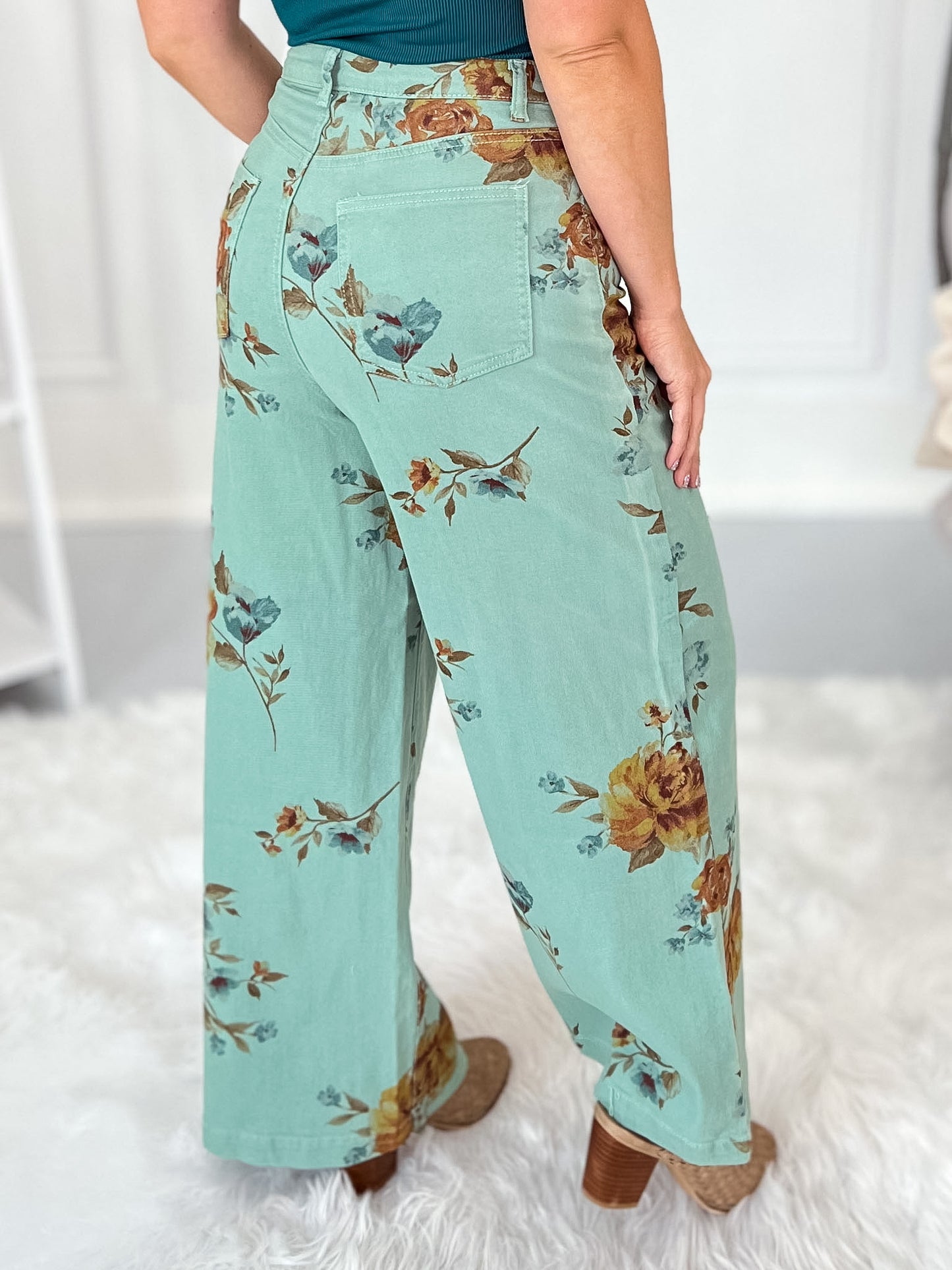 Mint Condition - Floral Twill Jeans