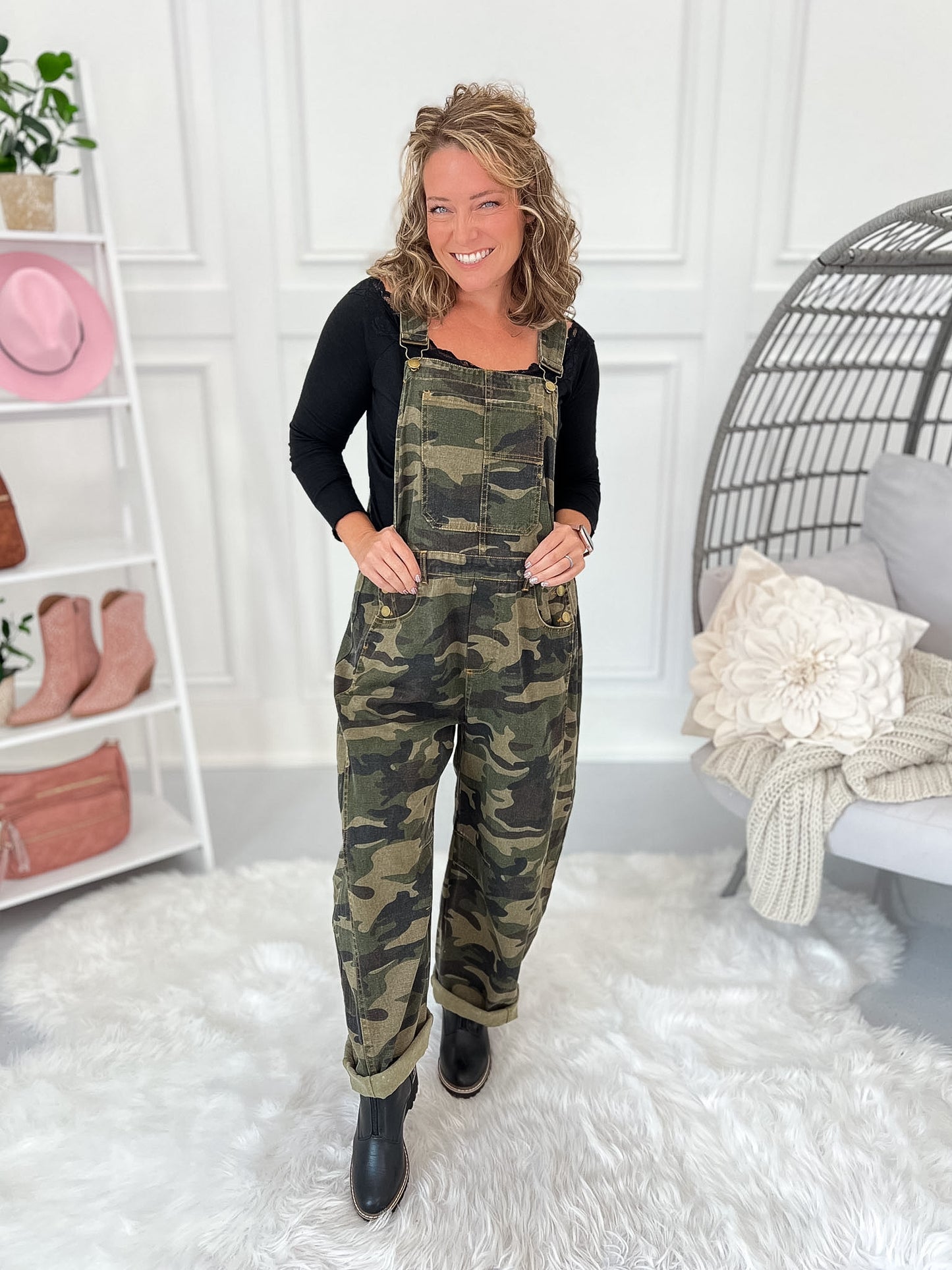 Mission Chic Barrel Overall Jumpsuit