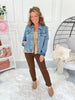 Judy Blue Classic Cicily Knit Denim Trucker Jacket